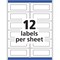 Avery Label, Send&Reply 12 Up, Wht 240PK AVE5735 - alternate 2